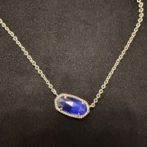 Kendra Scott Elisa Blue and Gold Necklace